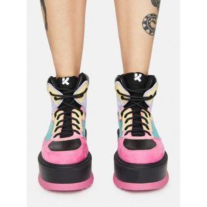 KOI FOOTWEAR BLACK SUMIKKO PLATFORM SNEAKERS